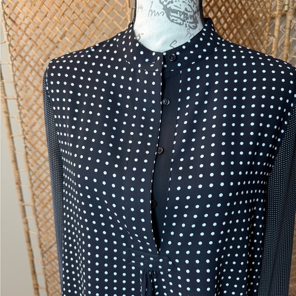 Anne Klein Polka Dot black and white Blouse - Picture 4 of 14